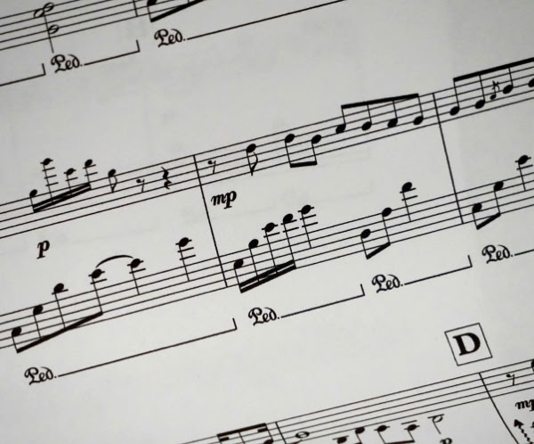  Music Sheet Showing Musical Notes